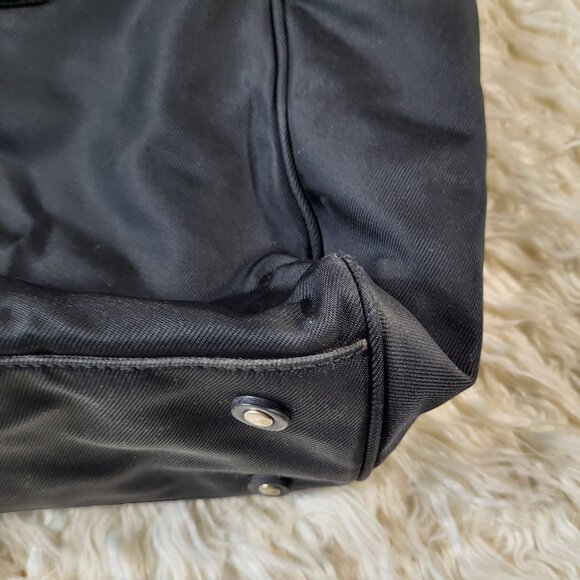 Coach Black Nylon / Leather Tote Bag Handcrafted in Turkey - Picture 9 of 16